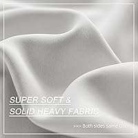 Vista 6 de Cortina plisada de 96 pulgadas de largo, con aislamiento térmico para oscurecer la habitación, cortina plisada con ganchos y alzapaños para sala