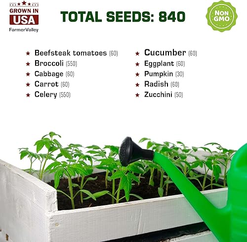 Miniatura 3 de Colección de semillas de hierbas dulces y picantes, vegetales, culinarias y medicinales para plantar en interiores, exteriores e hidropónicas,