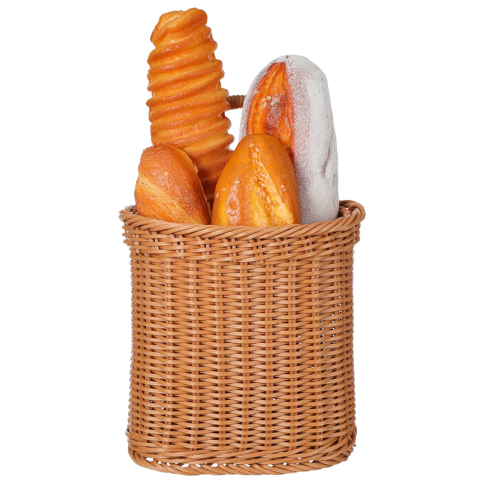 Cesta de almacenamiento colgante rústica para organizar verduras en la cocina
