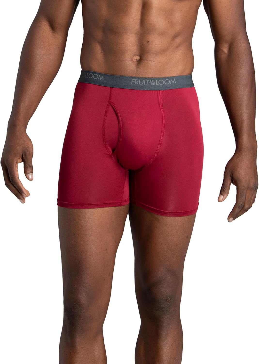 Fruit of the Loom mens 4-way Stretch Boxer Briefs | Lightweight & Moisture Wicking Underwear | Long Leg, Regular Leg & Trunk - Image 2