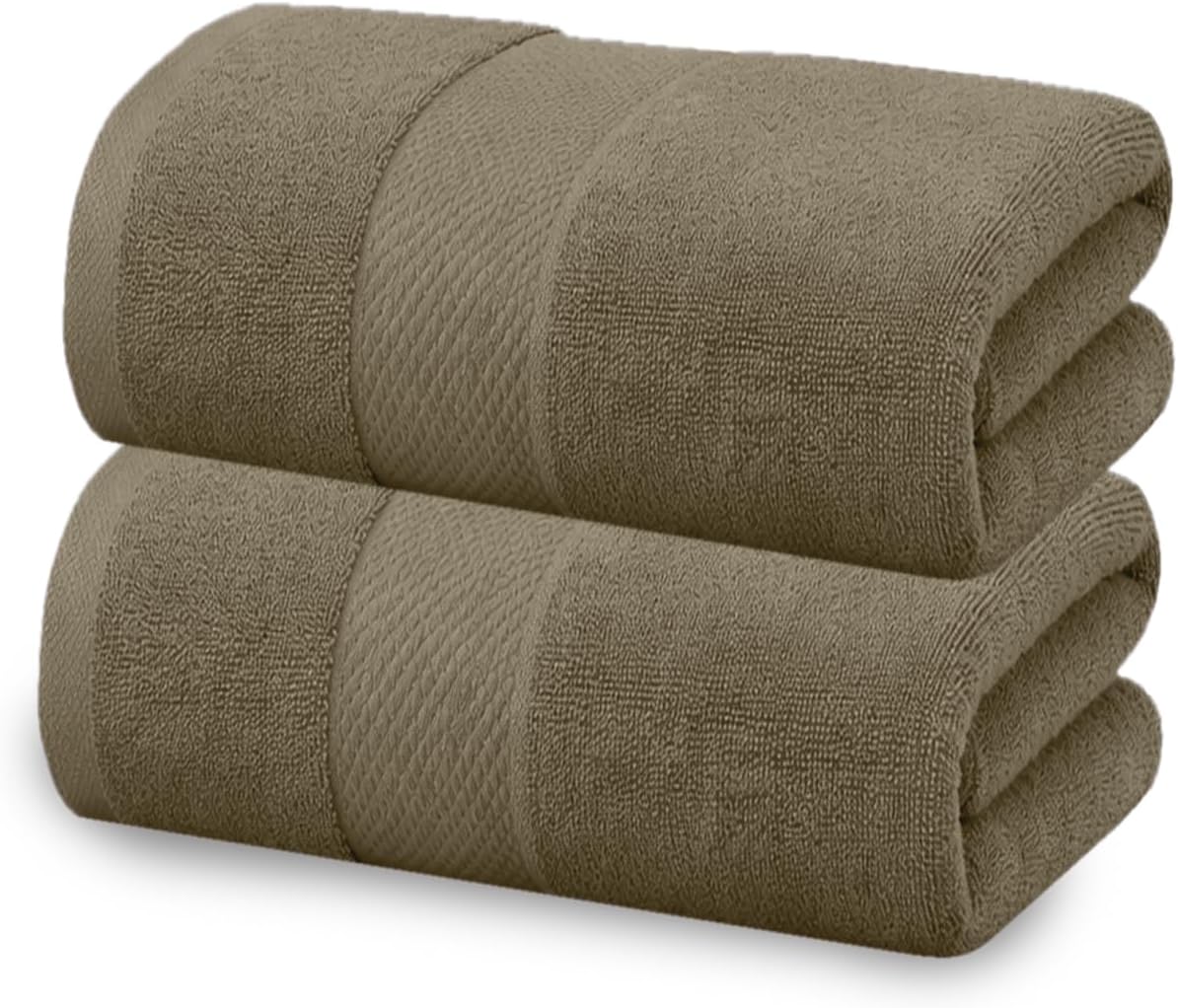 HOUSSE Alvora Cotton Hand Towels | Quick Absorption & Faster Drying Towel | 450 GSM (60 cms * 40 cms)| 2 Piece Set Hand Towel for Men/Women | Urban Comfort- Mocha Sand