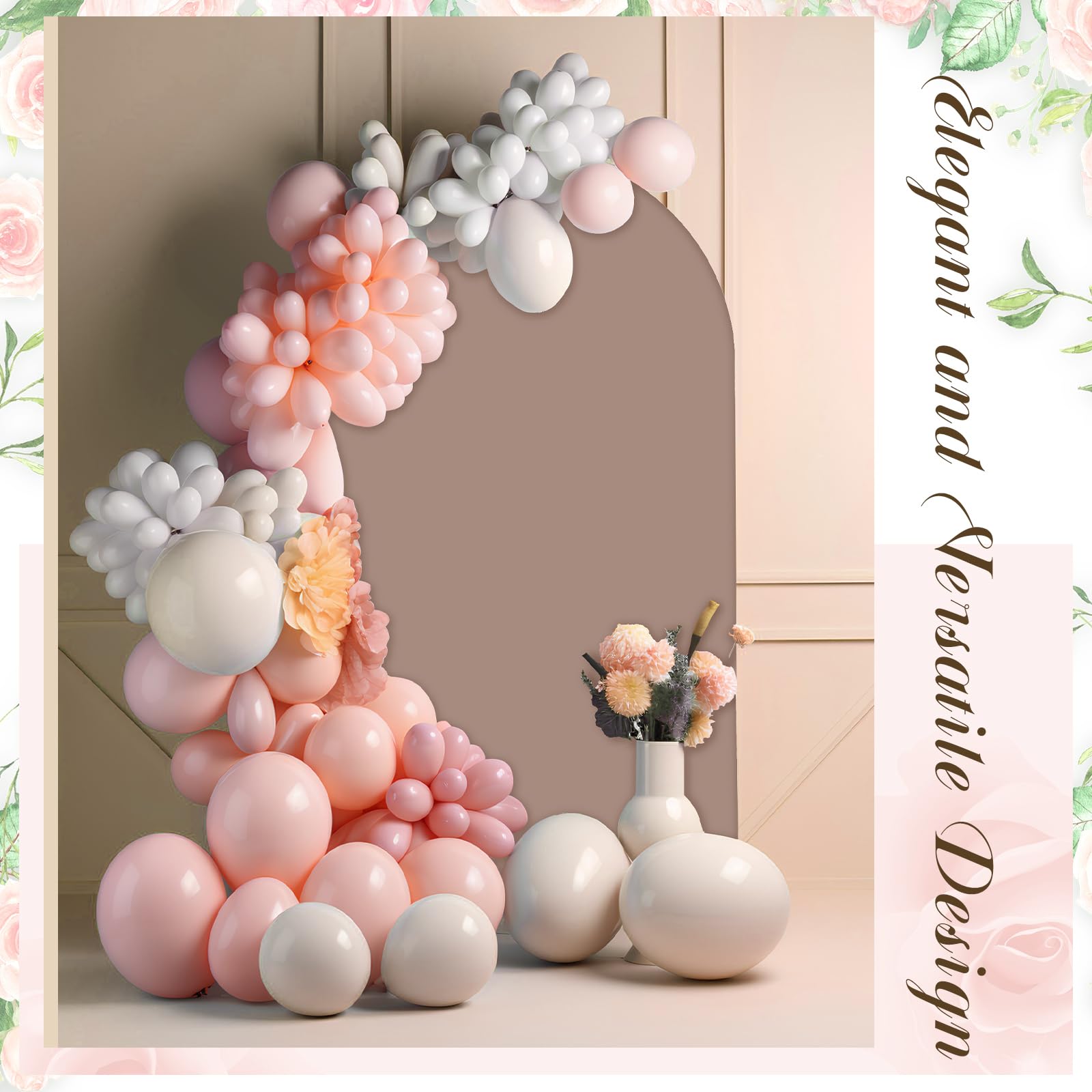 メキシコをテーマにしたアーチスタンドカバー フィエスタ ウェディングパーティー 伸縮性生地 背景 誕生, image size:1600x1600