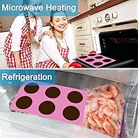 Vista 18 de Hot Chocolate Bomb Silicone Mold 2.5 Inch Sphere - Large Round Semi Sphere for Hot Cocoa Bombs, Ball and Half Dome (3Pcs Blue)