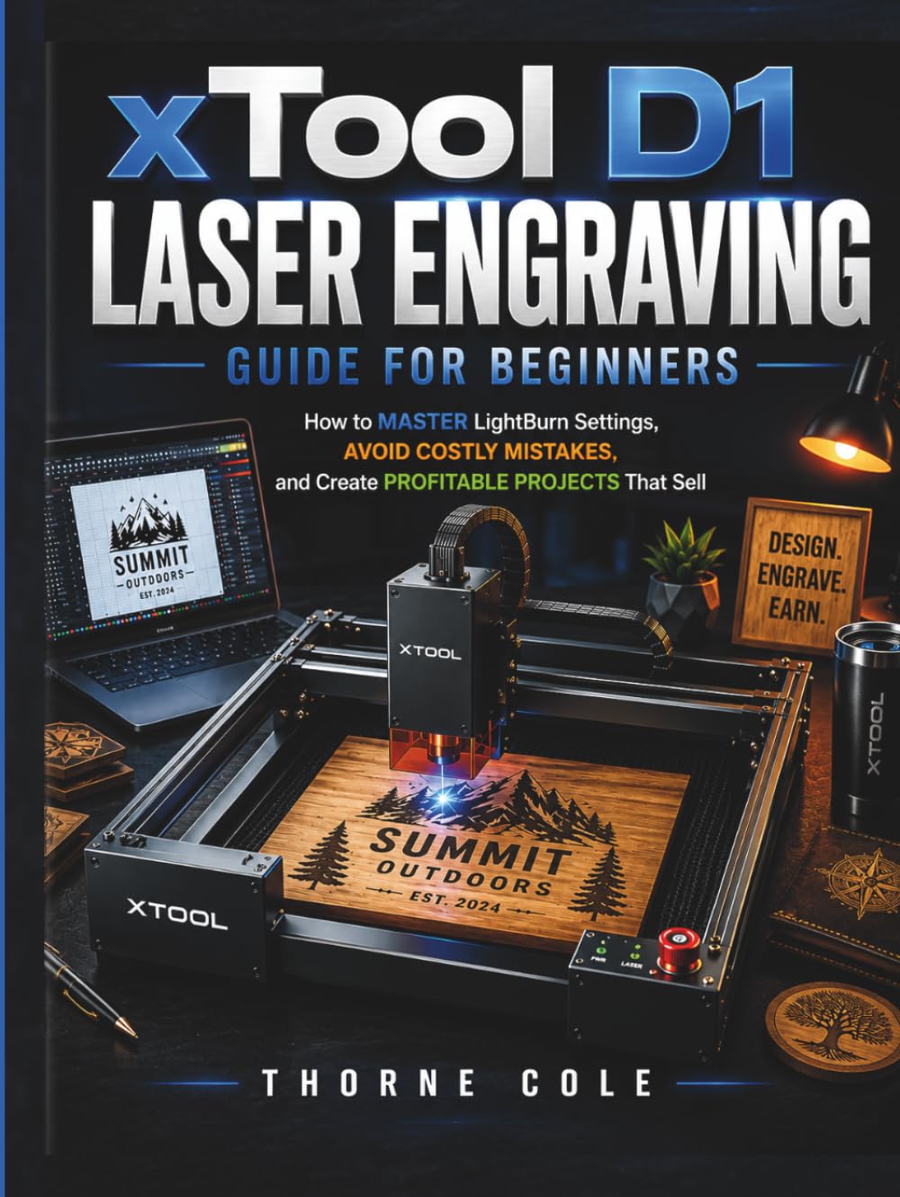 xTool D1 Laser Engraving Guide for Beginners: How to Master LightBurn Settings, Avoid Costly Mistakes, and Create Profitable Projects That Sell