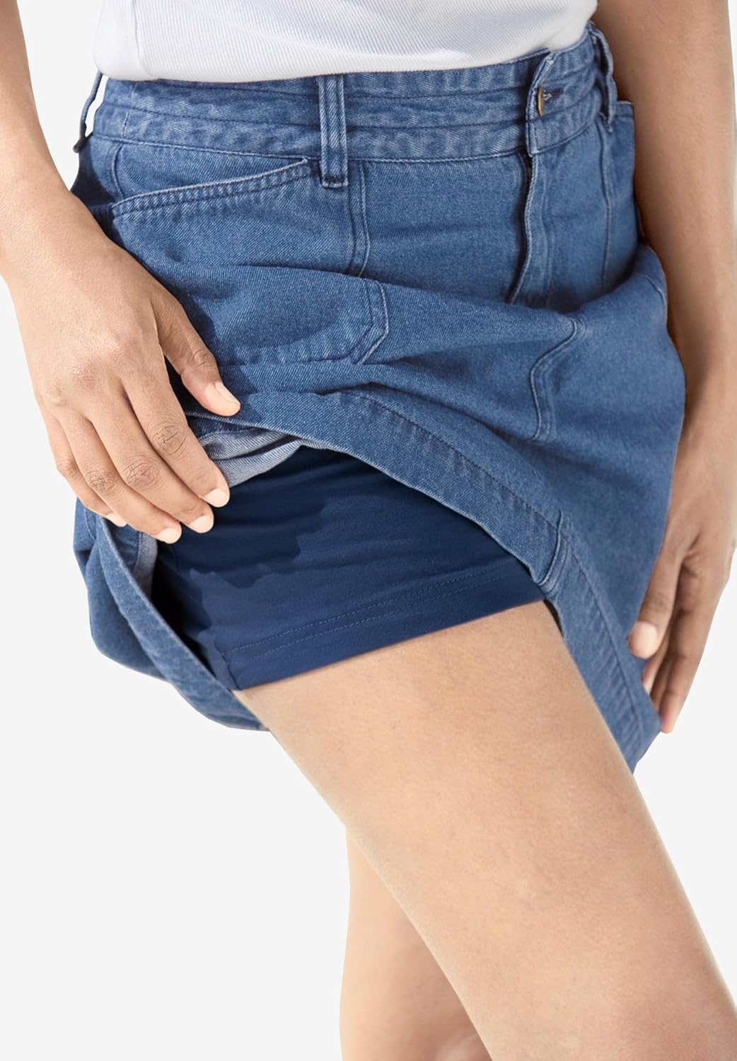 Woman Within Plus Size Perfect Denim Skort