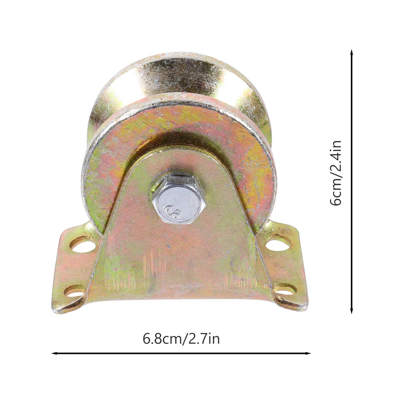 4Inwheeldia,V-Groovetrackwheel,400Lbloadrating,2040024607