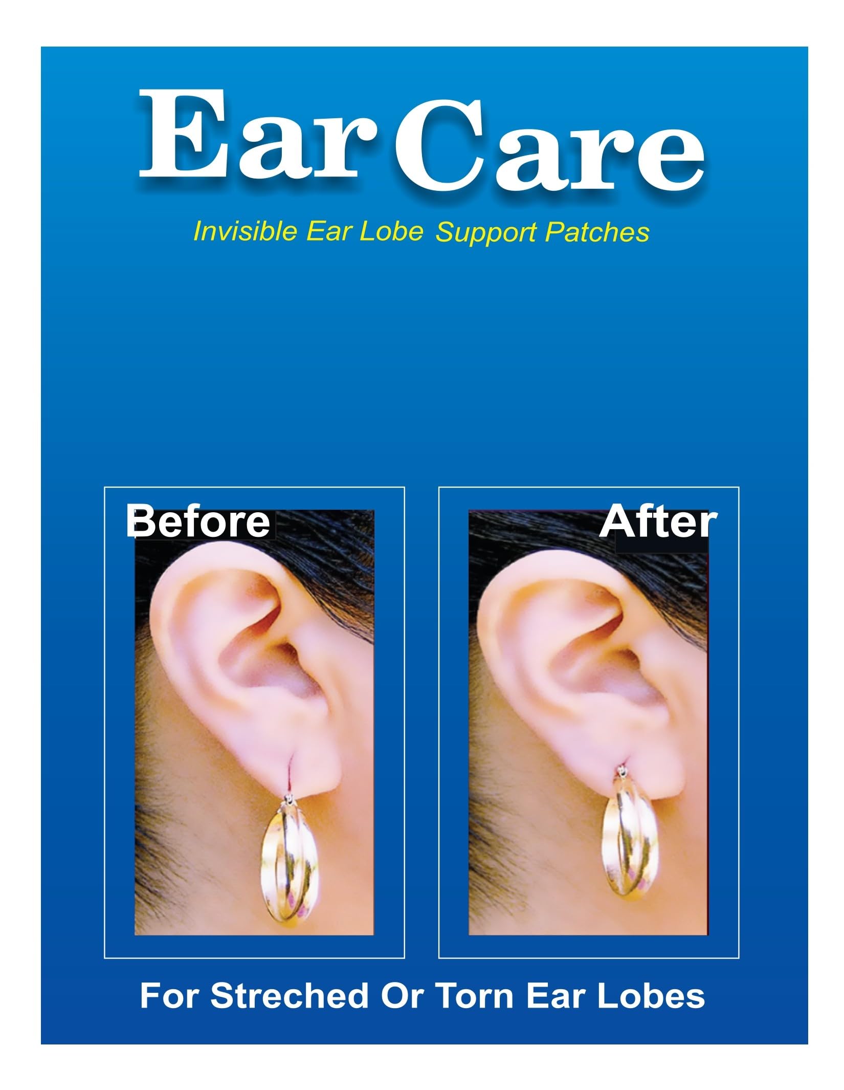Earring Wala Transparent Ear Lobe Patch Clear Adhesive Lifters for Heavy Earrings Soft Invisible Strips for Stretched Earlobes Comfortable Fit Secure Hold | 10 pieces |-image-22