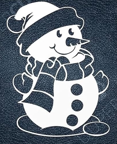Miniatura 5 de Muere troquelado de metal de Navidad con diseño de muñeco de nieve, lindas plantillas de muñeco de nieve, tarjetas de manualidades, troqueles de