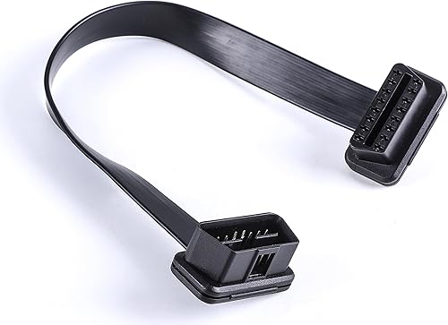 Miniatura 3 de Cable de diagnóstico de extensión de cinta OBD 2 OBD II macho a hembra de perfil bajo 16pins conectado completamente para lector de código de