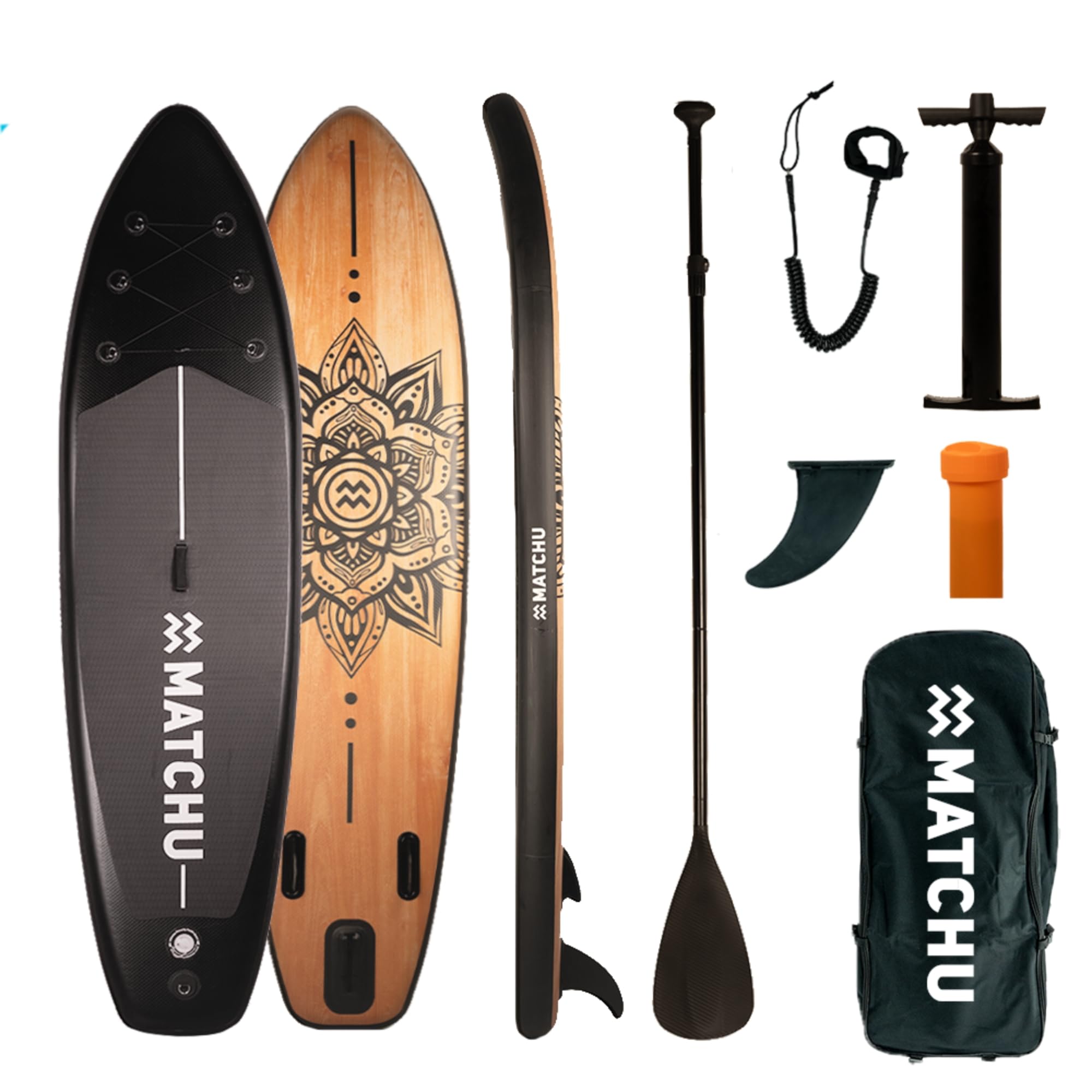 MATCHU - Tabla Paddle Surf Hinchable - Set Completo - 320x81x15 CM - 150 KG De Capacidad De Carga