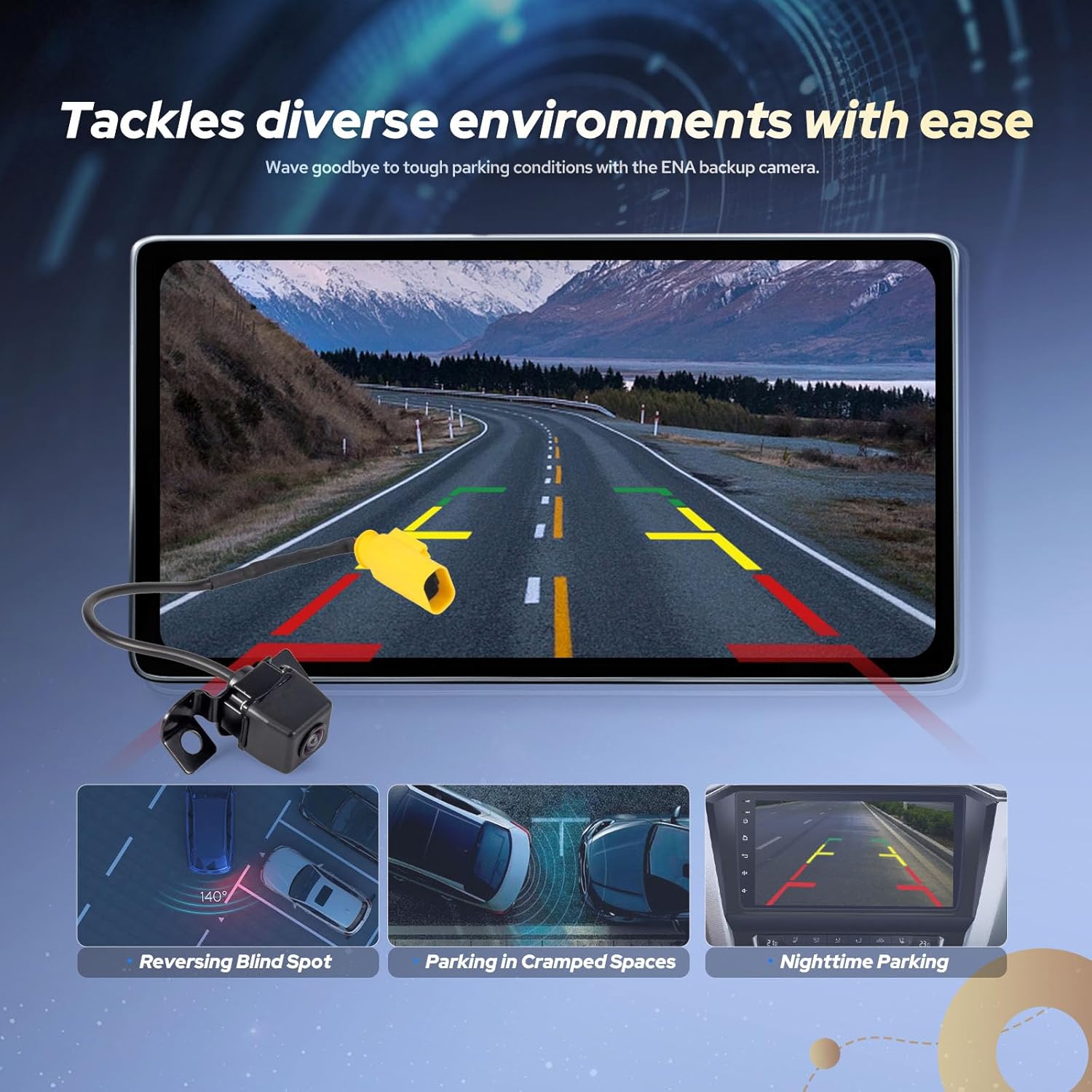Rear View Backup Camera Compatible with Kia Sorento 2009 2011 2012 2013 Reverse Camera Replacement for ‎95760-2P202 95760-2P000 95760-2P201 95760-2P202FFF 592-267 PAC175 957602P000 957602P201