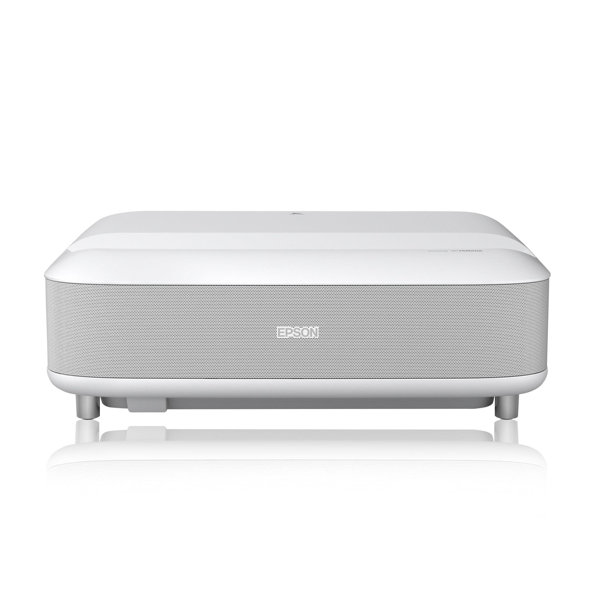 Epson EH-LS650W Video projecteur Intelligent Laser Pro-UHD 4K ultracourte focale, 3LCD, 3600 Lumens, Android TV, Chromecast, Jeux vidéo, Home Cinéma, Streaming 4K Projection jusqu'à 120” - Blanc
