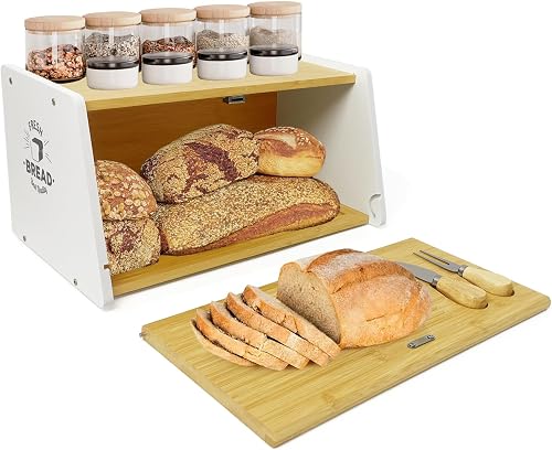Fullstack Fullstack Bread Box with Cutting Board