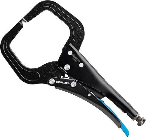 Channellock 106-12 Alicates de bloqueo con abrazadera en C de 12 pulgadas, revestimiento de resina epoxi, acero forjado, abrazadera en C ofrece