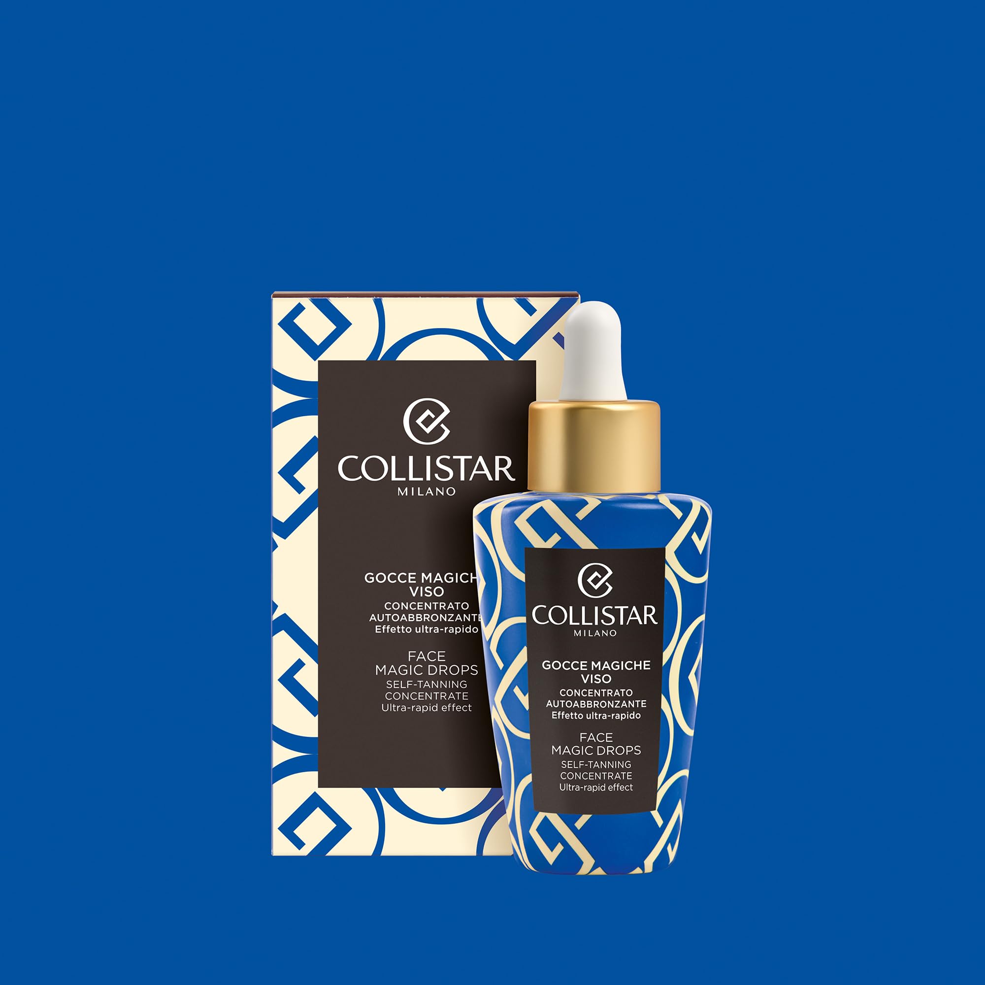 Collistar Gocce Magiche Viso, Autoabbronzante Concentrato Meno di 1 h, Siero Viso Illuminante, Abbronzatura Intensa Naturale, Antimacchia, Idratante, Antiage con Vitamina E, Limited Edition, 50 ml