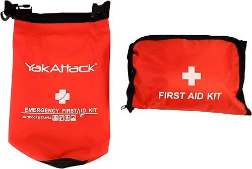 YakAttack Kit de primeros auxilios impermeable para canotaje y kayak con bolsa seca Esenciales de emergencia médica y de supervivencia Equipo de