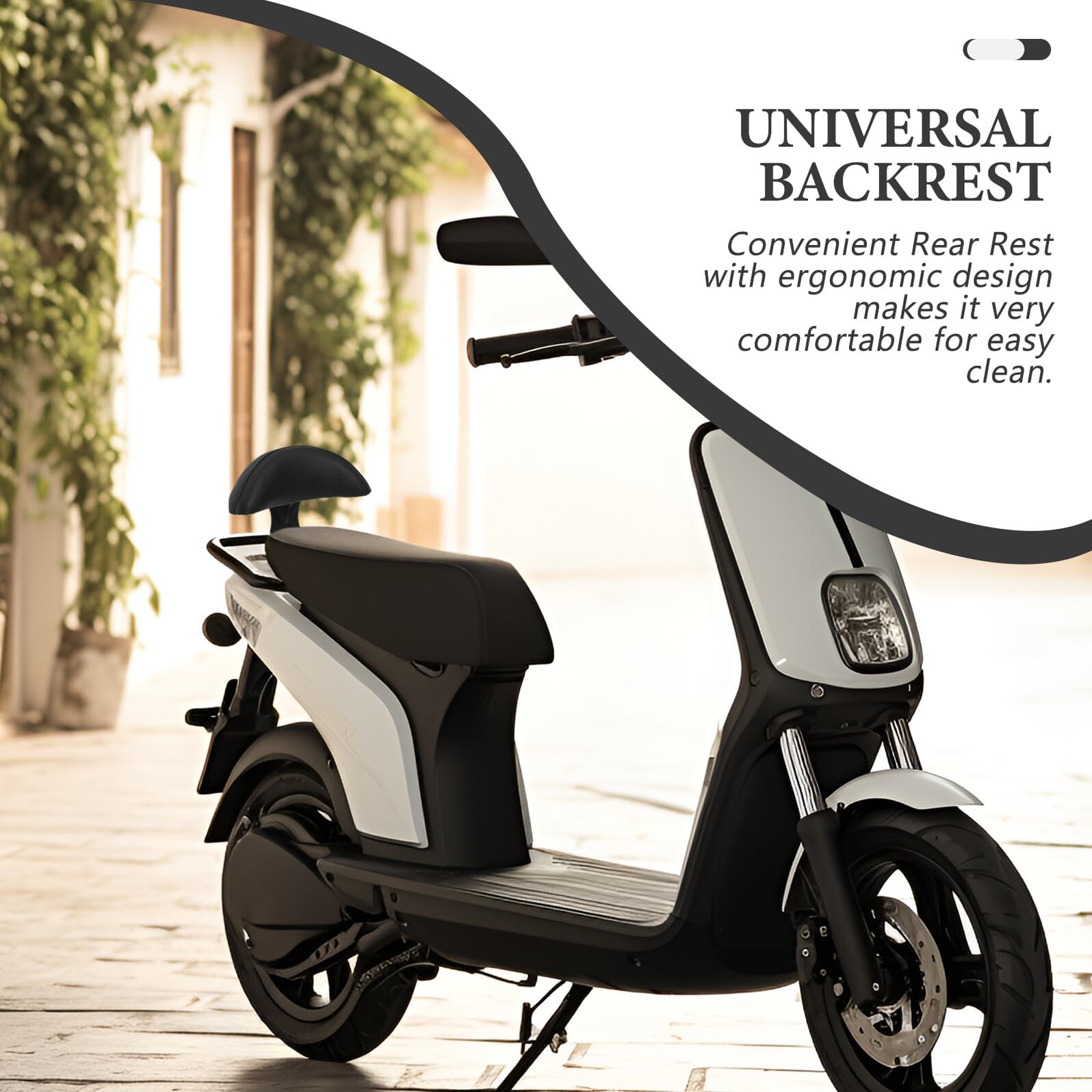 Coussin Dorsal pour Vélo Électrique 133s en Fer Noir