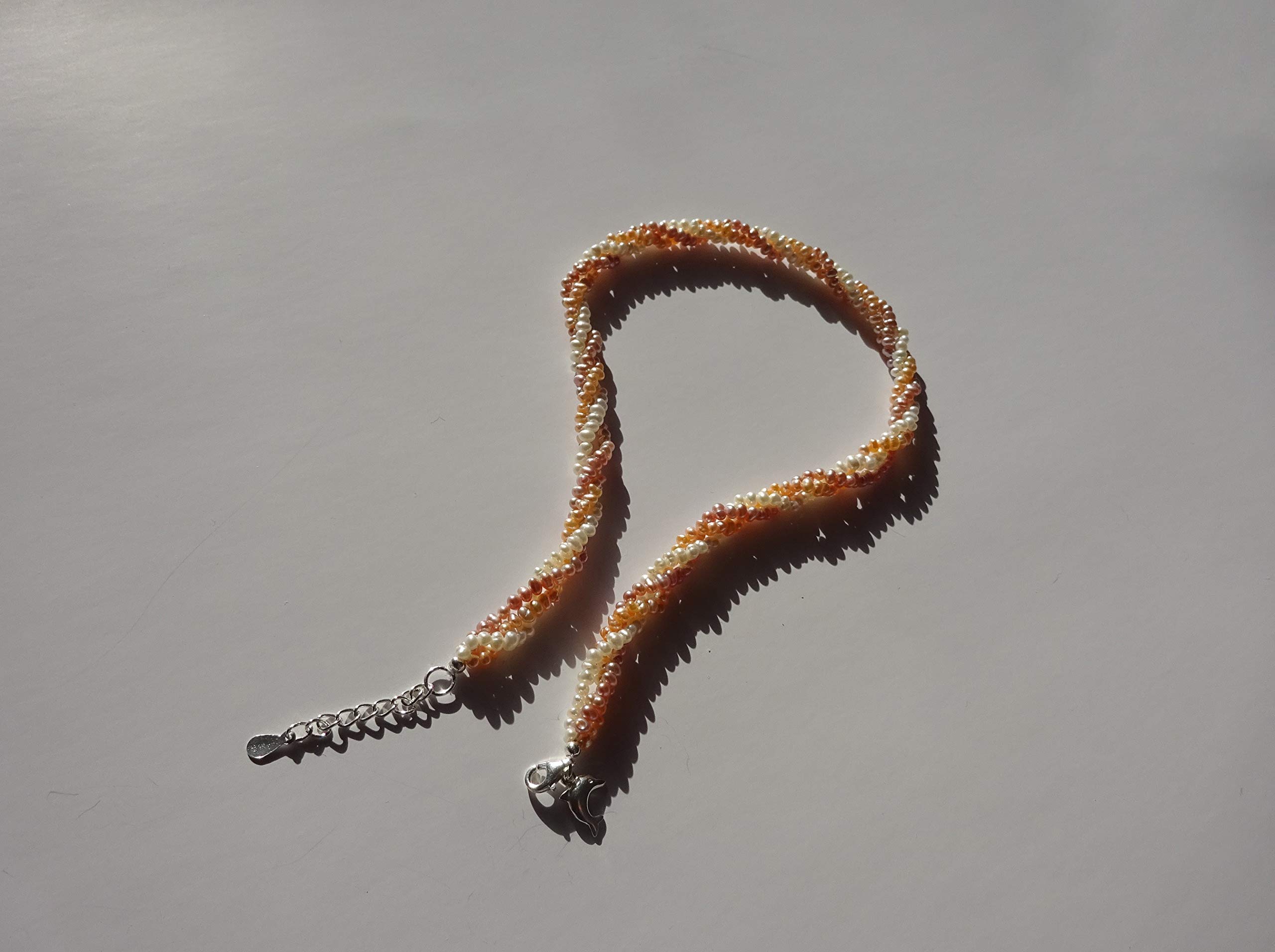 Collier Chocker Perle de culture d'eau douce effet torsadé, bijou personalisé