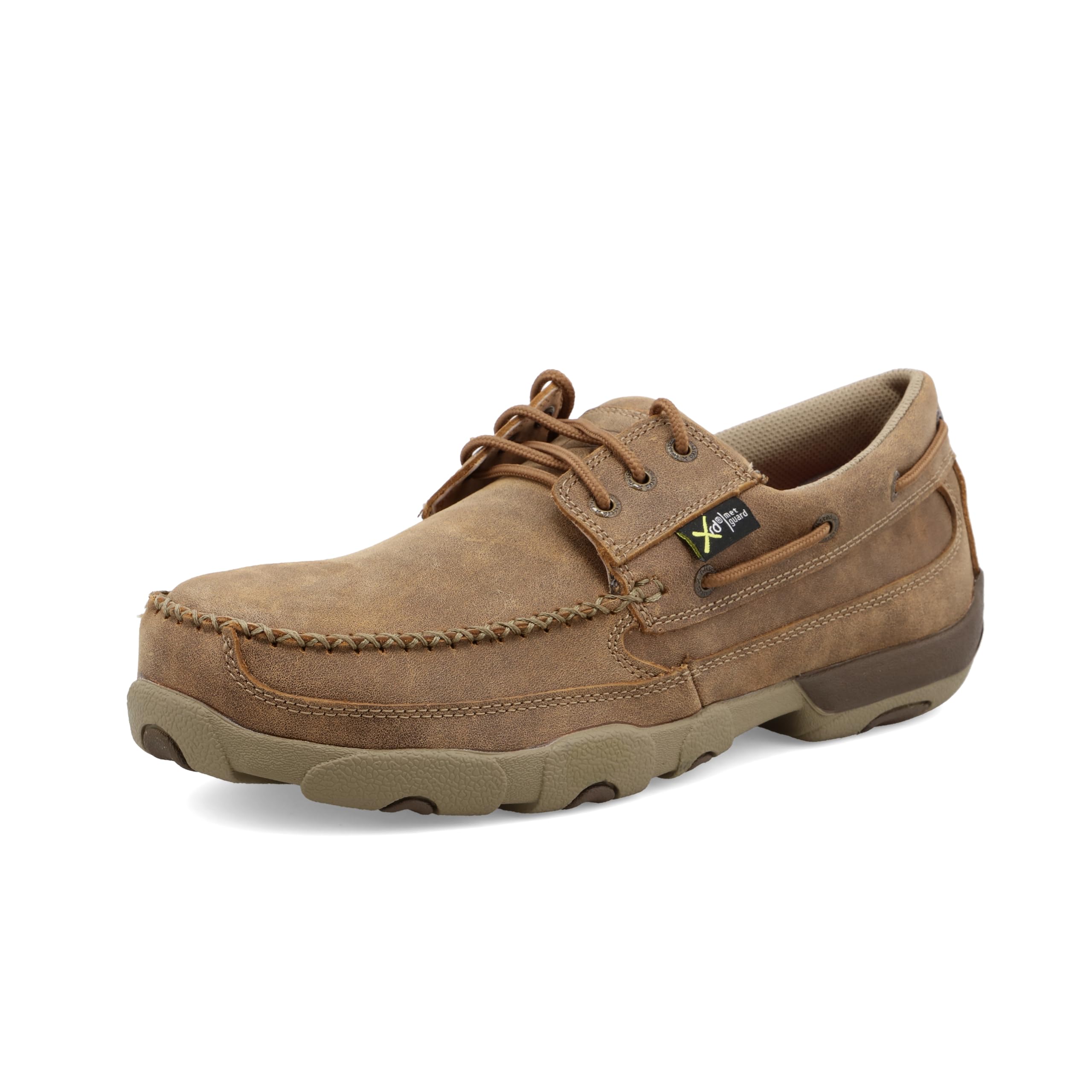 Twisted X – Metguard Men's Work Steel Toe Boat Shoe Driving Moc