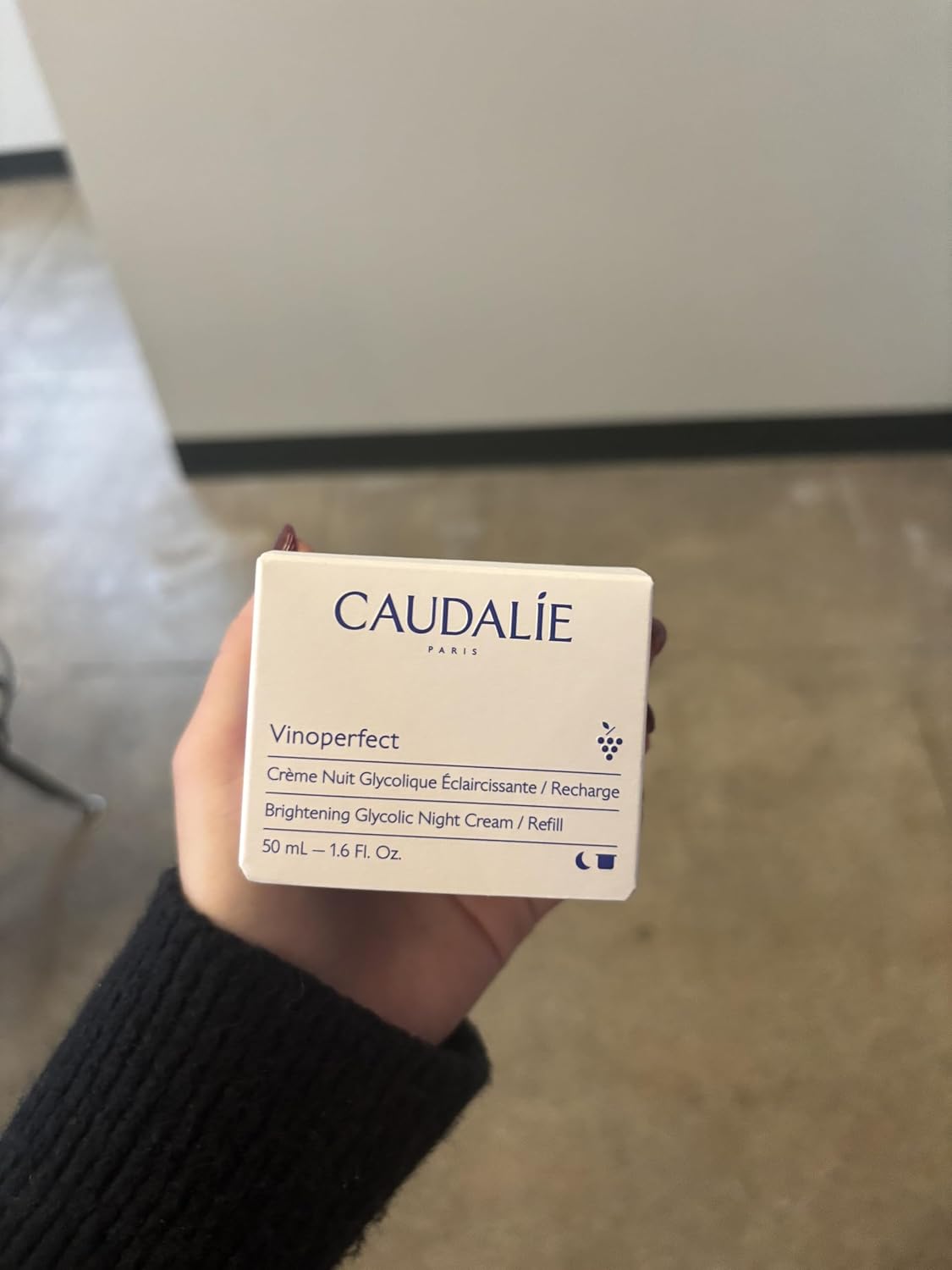 Caudalie Vinoperfect Dark Spot Brightening Glycolic Night Cream, Refillable Packaging - 50 mL - Image 8