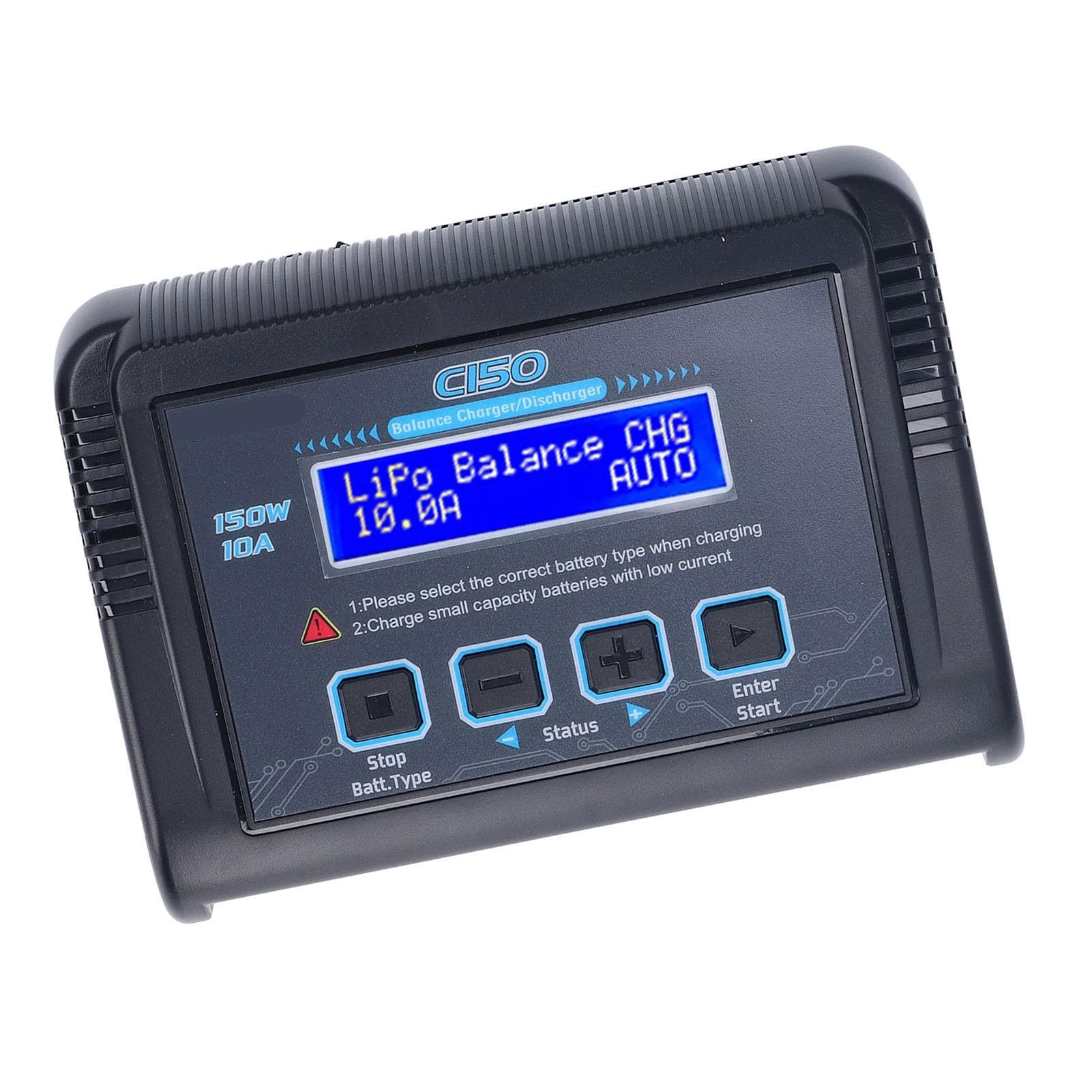 CHICIRIS Ładowarka do Akumulatorów LiPo, 150 W, 10 A AC/DC, ładowarka z funkcją Balansu i Miernikiem do Przechowywania Danych, Akumulatorów LiPo LiHV LiFe Li-ion NiMH NiCd (wtyczka UE)