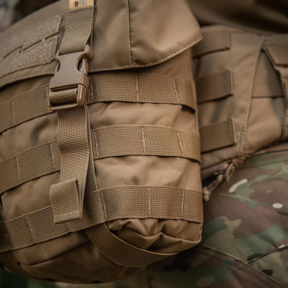 M-Tac Taktische MOLLE-Tasche „Sucharka“ Gen.3 – Cordura 500D, Woojin-Verschluss, Militärische Ausrüstung, Outdoor, Survival, Coyote