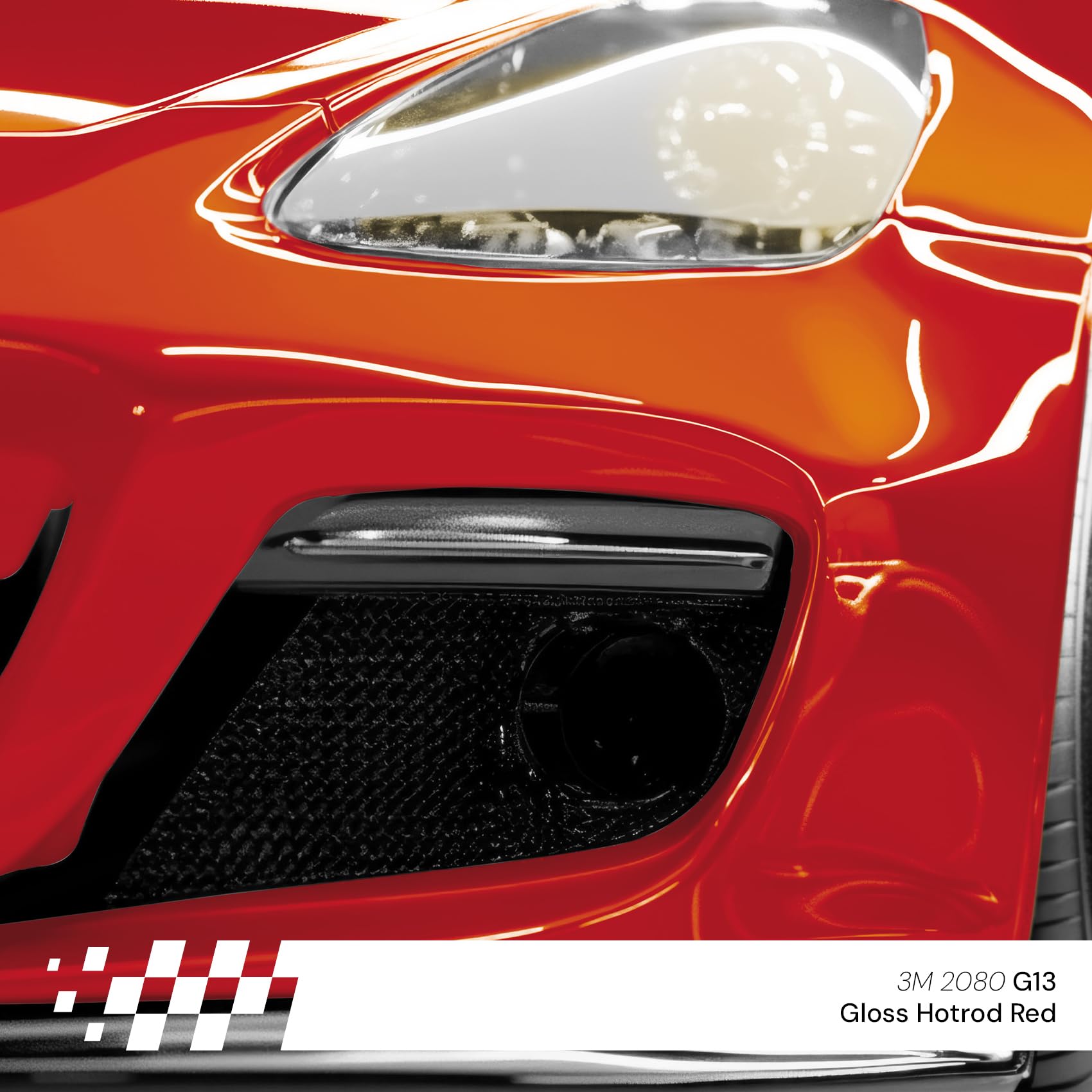 3M 2080 Pellicola autoadesiva per auto, moto, barca, 30 x 152 cm, pellicola protettiva 3D con canali d'aria per pellicola (G13 Gloss Hotrod Red) - 4