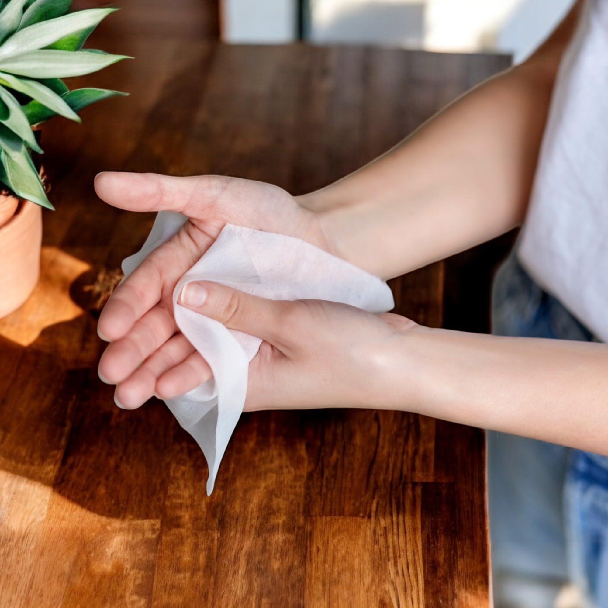 Lingettes humides à base d'alcool, seau de nettoyage pour les mains et les surfaces, lingettes humides avec seau de 300 feuilles