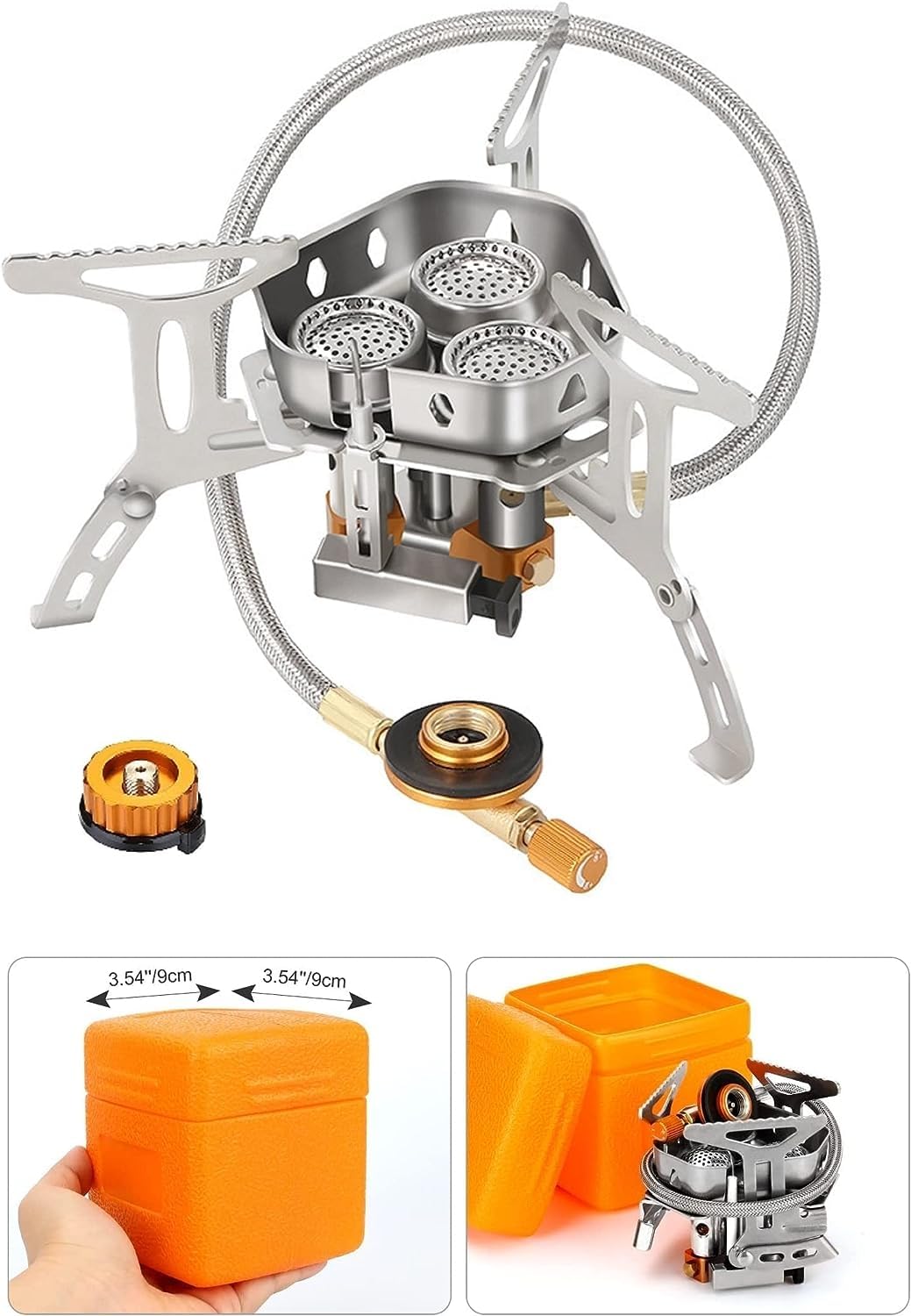 Fornello A Gas Da Campeggio Antivento Mini Stufa Pieghevole Campeggio