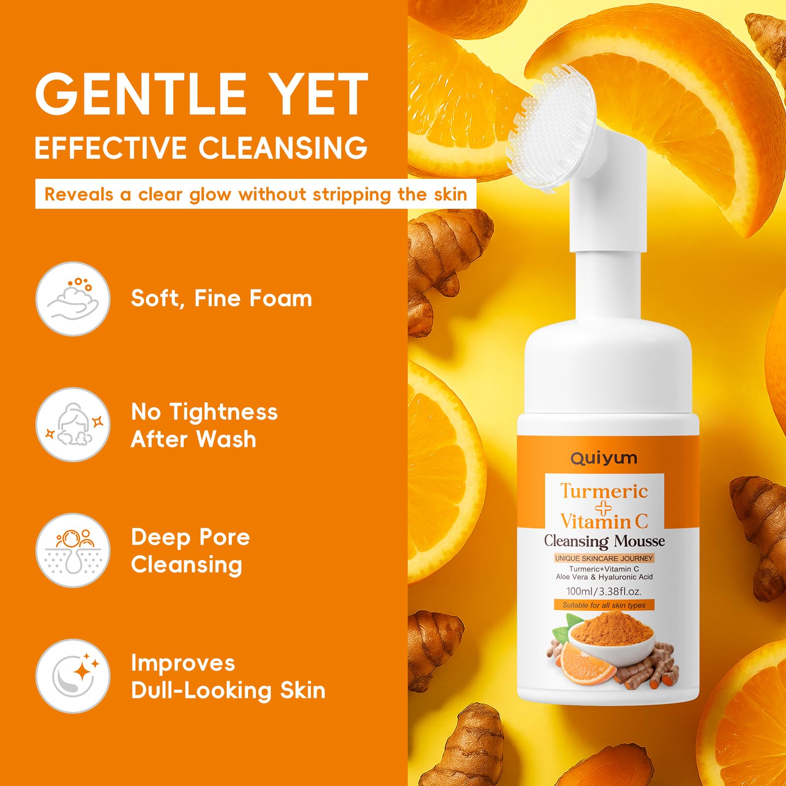 QUIYUM Turmeric Vitamin C Facial Skincare Set