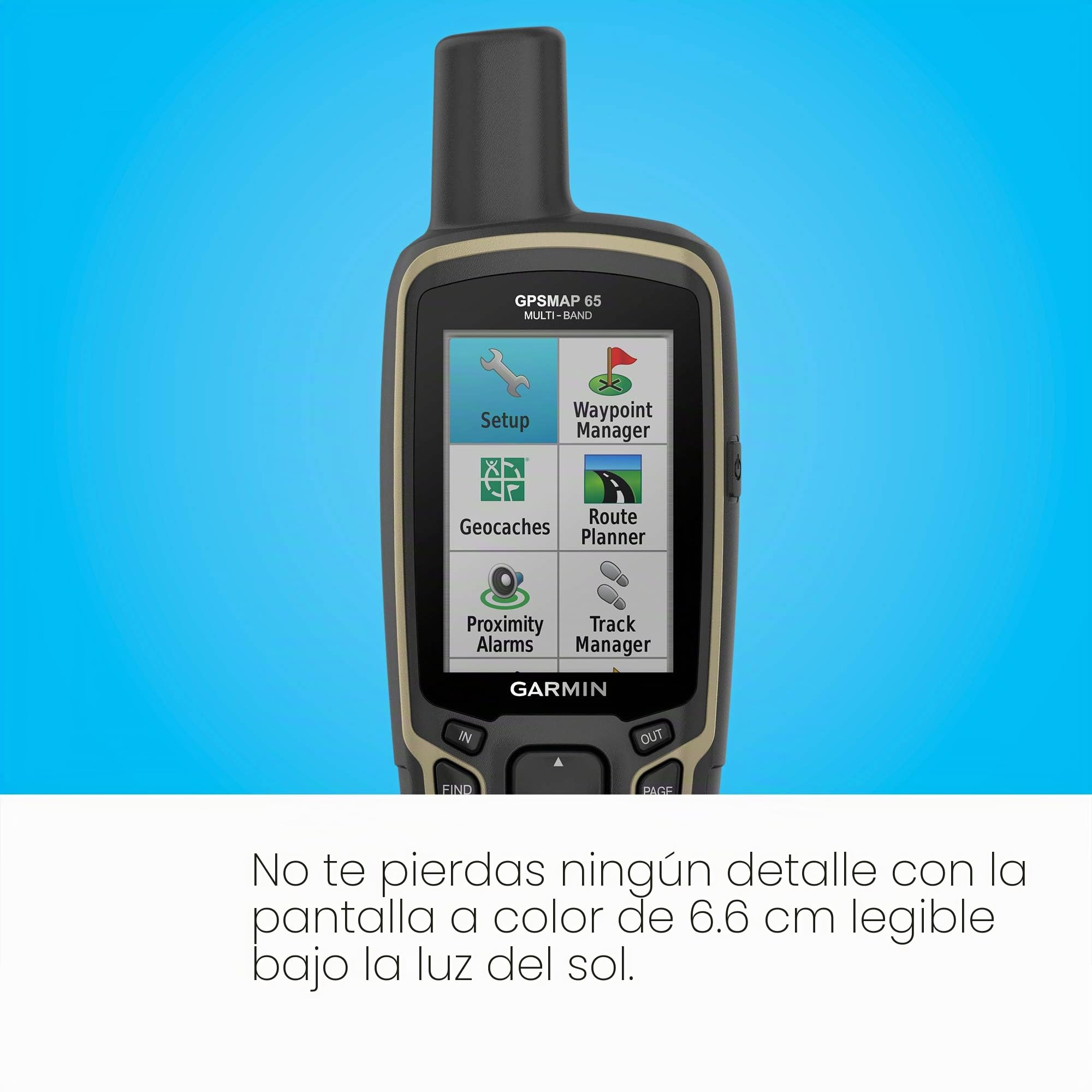 Garmin GPSMAP 65s - Dispositivo de navegación portátil para Exteriores GPS - con maletín de Transporte