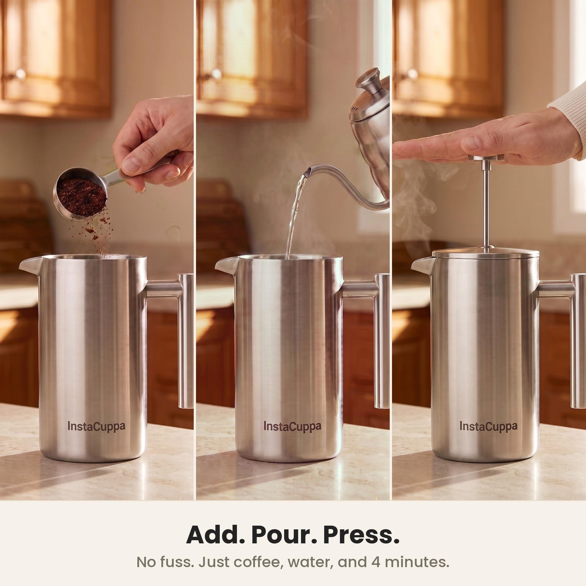 InstaCuppa French Press - Premium Coffee Maker -4