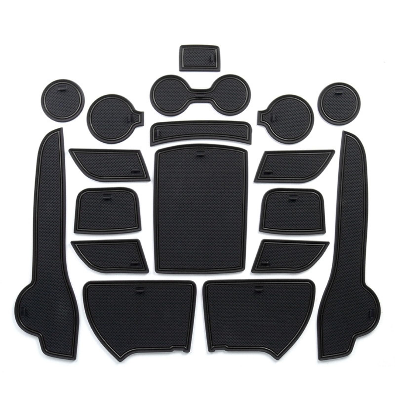 ahhccne Rubber Mats for Centre Console for KIA Sportage KX5 2016-2019, LHD Rubber Mats for Centre Console