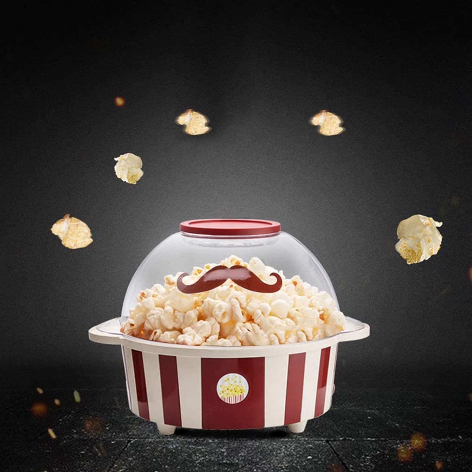 Machine à Pop-Corn électrique Professionnelle Automatique à l'huile Chaude, avec Plaque chauffante Amovible pour Un Nettoyage Facile, Petite Machine à Pop-Corn Domestique
