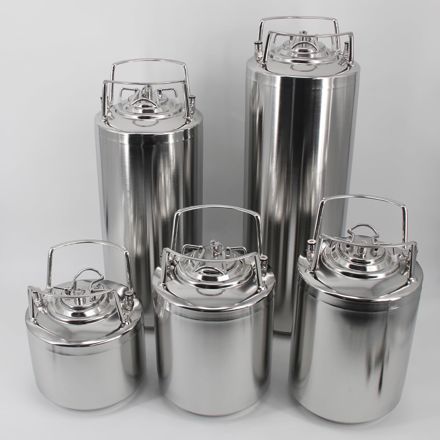 Brand New 6L(1.6 US Gallon) Cornelius (Corny) Beer Keg Stainless Steel Ball Lock Gas Liquid Max Pressure 80 psi Homebrew Craft
