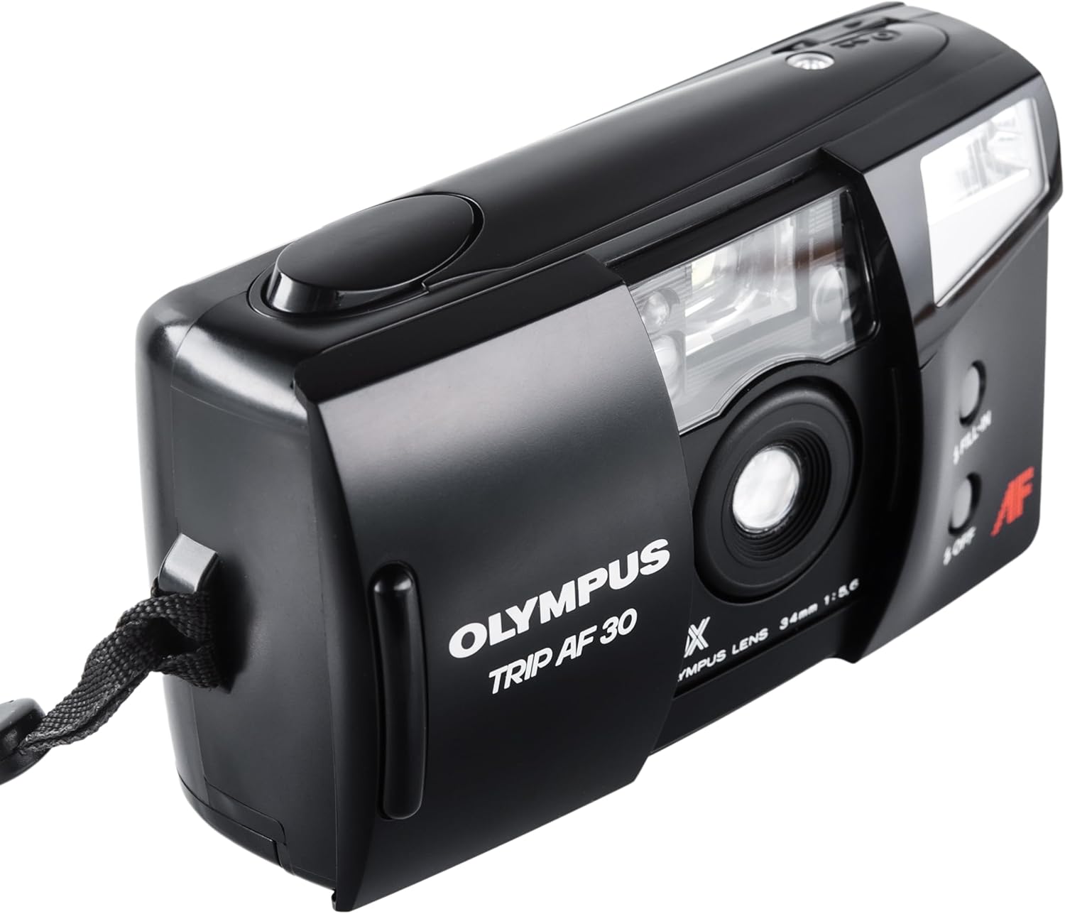 Olympus Trip AF 30 35mm Point & Shoot Film Camera – Autofocus, Built-in Flash, 35mm f/3.5 Lens – Vintage Compact Film Camera (Renewed)