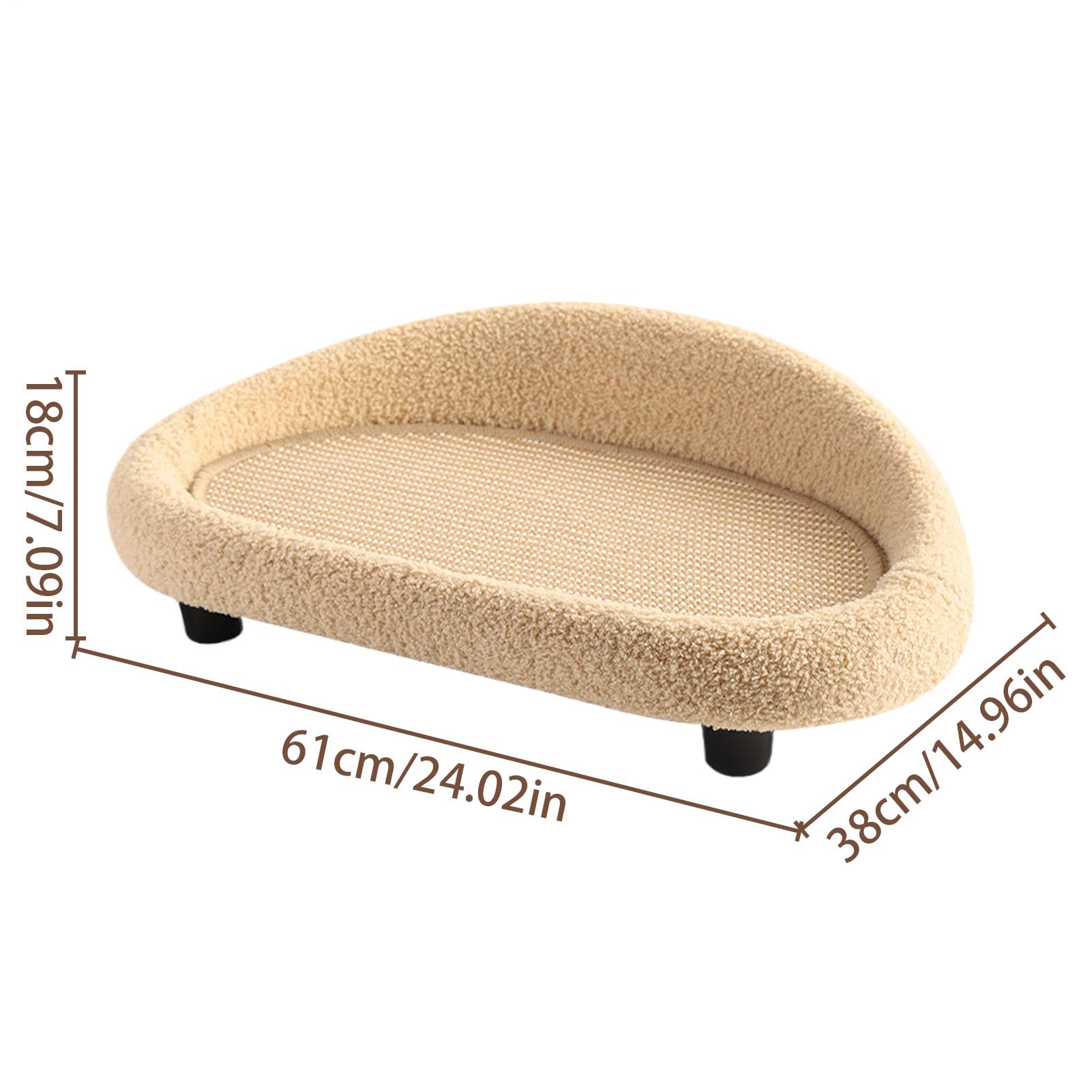 Cama rascador para gatos – Nido de sisal en grande – Tabla rascadora para gatos, para salón, apartamento, dormitorio, terraza, balcón, rincón