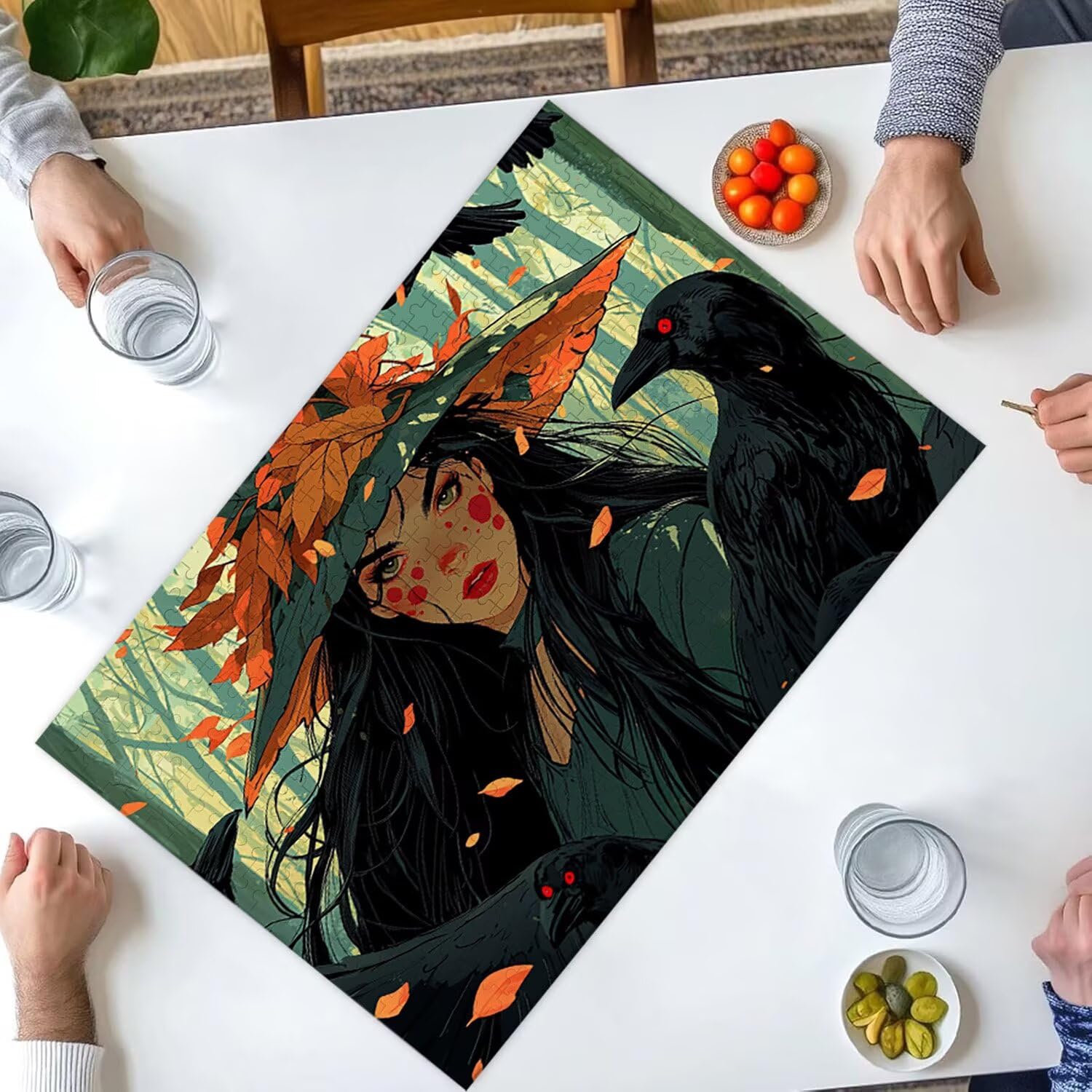 1500 Pezzi di Puzzle, streghe1500 Pezzi di Puzzle per Adulti, Regalo di Anniversario, Regalo di Natale, Decorazione Della Casa, Prevenzione Della Degenerazione Cerebrale Negli Anziani v-831