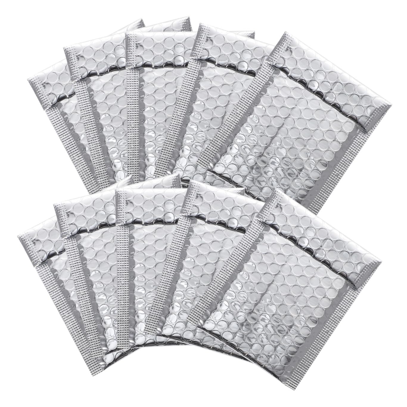 100 pezzi Buste Imbottite Spedizioni con Bolle d Aria Buste Postali Autoadesive Resistenti in Alluminio Protezione Antiurto per Pacchi e Documenti Formato per Ufficio e Spedizioni