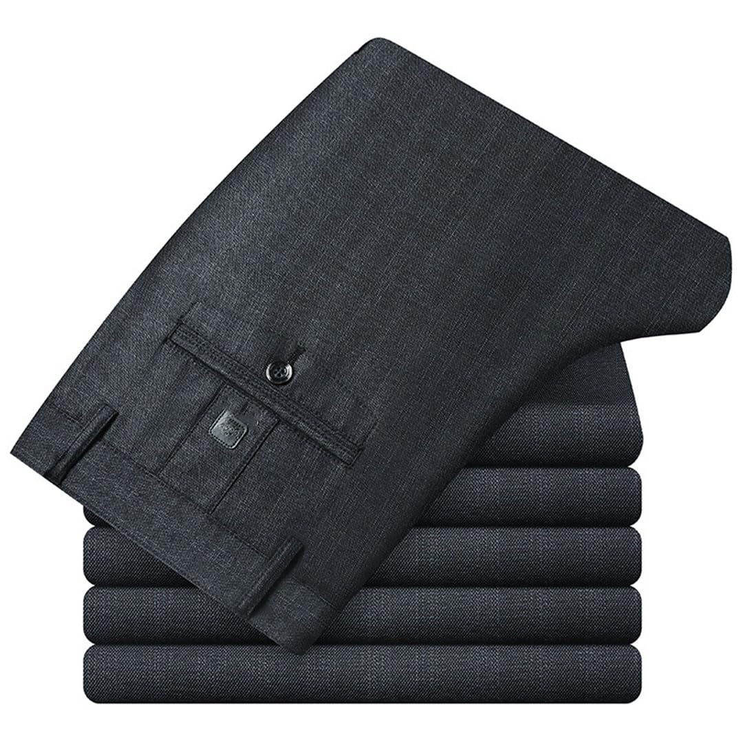 Vogrtcc Pantaloni da Abito da Uomo da Uomo Dritti E Larghi A Righe Casual