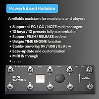 Vista 8 de PAINTAUDIO MIDI Captain Controlador de Pie Multi-Efectos Teclados Sintetizador USB-MIDI software musical Bias con Función de Motor de Tiempo