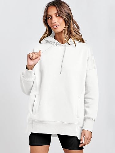 Miniatura 3 de ANRABESS Sudaderas con capucha de gran tamaño para mujer, sudadera de forro polar 2024, trajes de moda para adolescentes y niñas