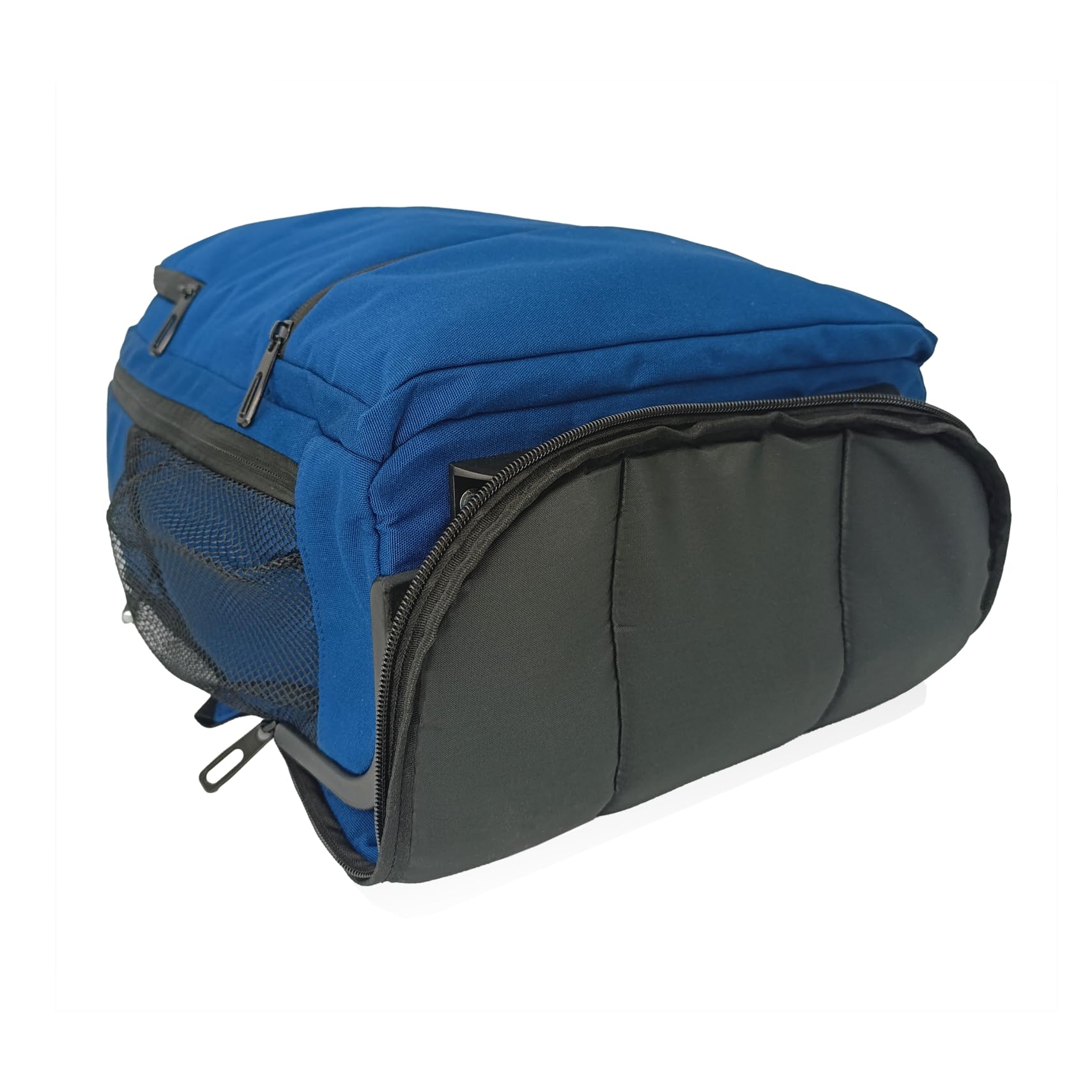 Aircruiser Hybrid 40 x 30 x 20 cm Rucksack Trolley mit Rollen Ryanair Handgepäck Wizzair Kabinengepäck Reiserucksack Flugzeug Carry-On (Blau, 40x30x20cm - mit Rädern)