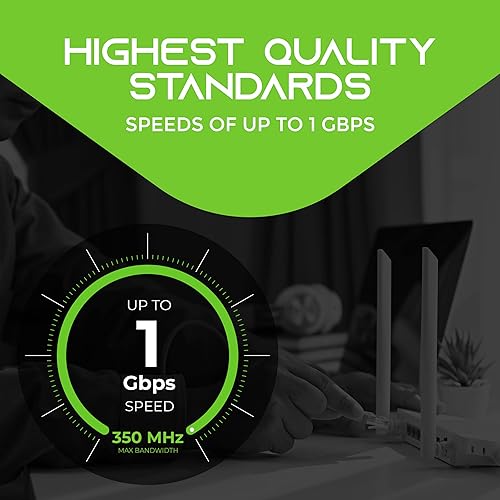 Miniatura 4 de GearIT Paquete de 20 cables de conexión Ethernet Cat5e de 5 pies, cable de red LAN RJ45 sin enganches, color azul