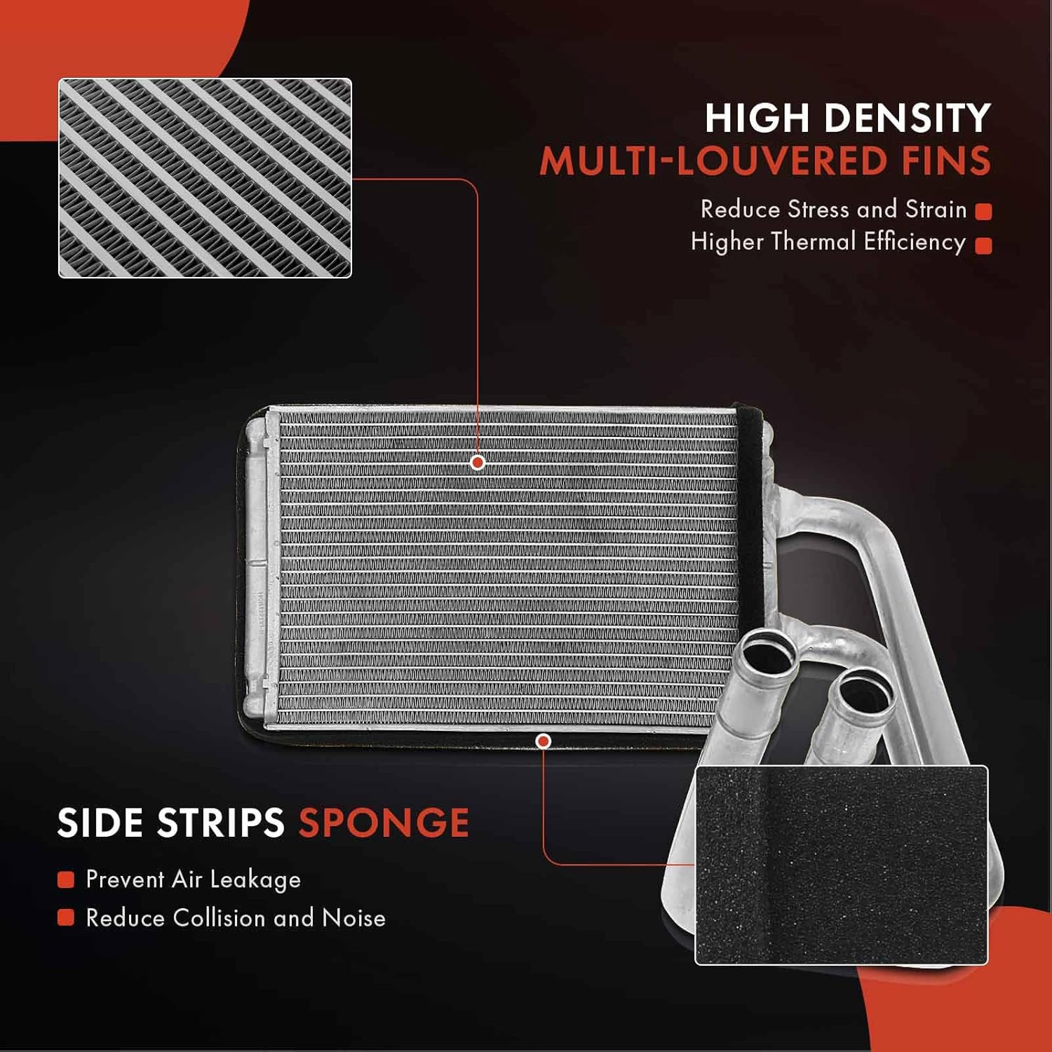 A-Premium HVAC Heater Core Compatible with Hyundai Elantra 2001-2006 2.0L, Tiburon 2003-2008 2.0L/2.7L