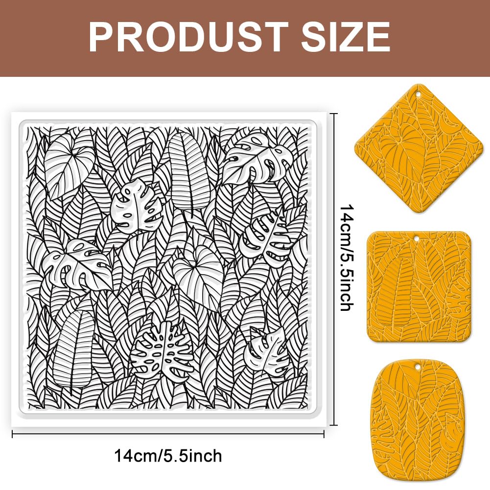 Tapis Texture Nid D'Abeille Pour Argile Polymère - 4 Motifs Géométriques 14x14cm, Silicone Réutilisable Pour Bijoux DIY