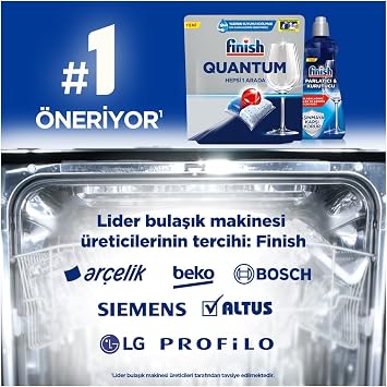 Finish Quantum 60 Capsule Dishwasher Detergent Tablet (1 x 60 Capsules)