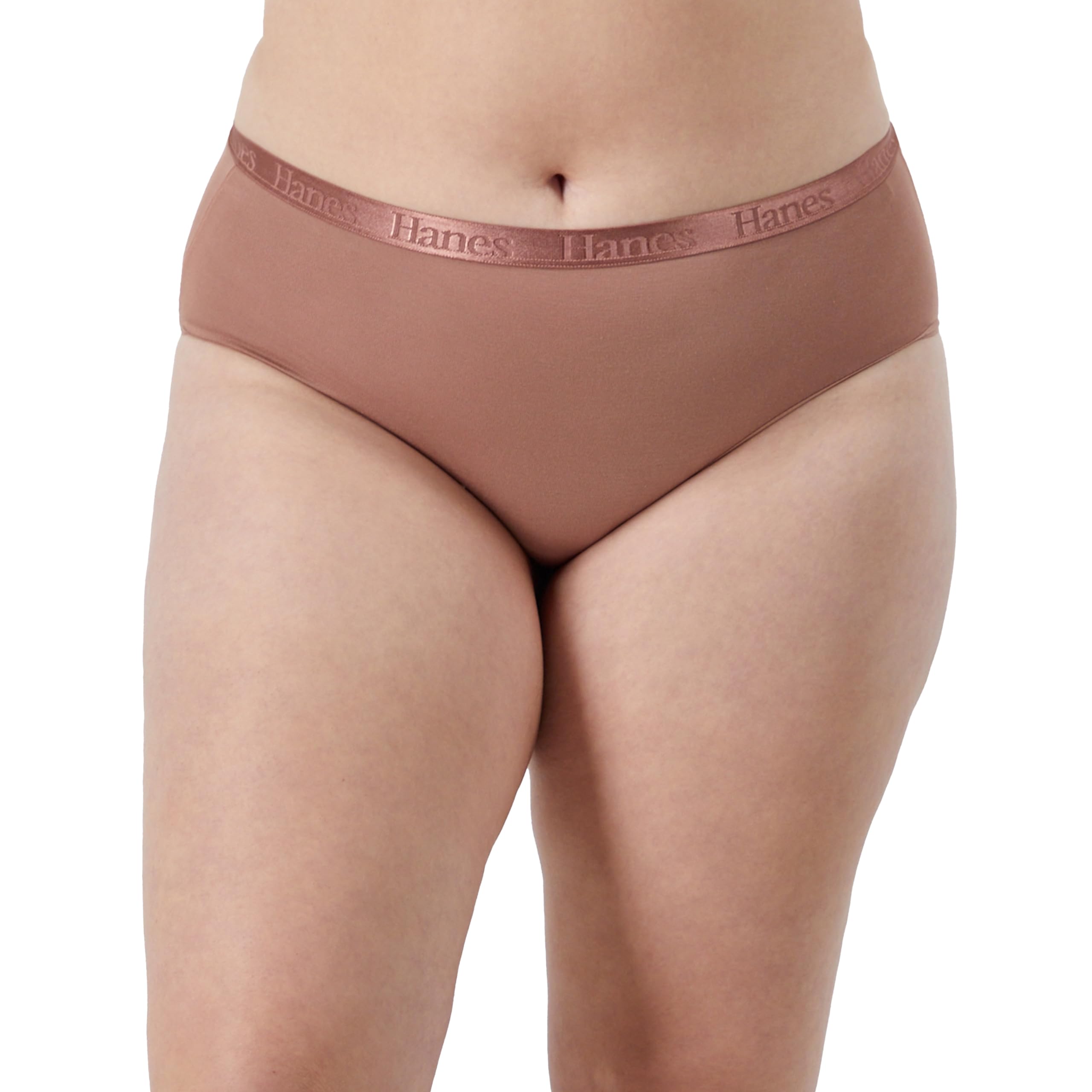 Hanes Originals Ultra Supersoft Hipster Underwear, Confezione da 5, Viscosa di Bamboo Panties Slip a Culotte Donna (Pacco da 5)