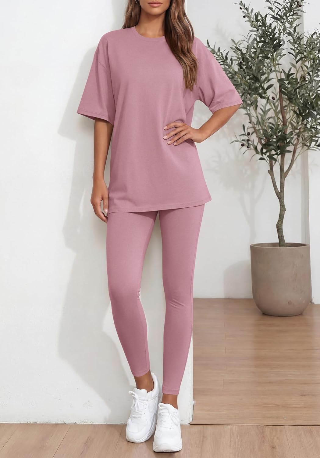 BTFBM Two Piece Lounge Set Women 2026 Spring Casual Oversized Shirts Leggings Matching Workout Airport Travel Outfits - Image 5