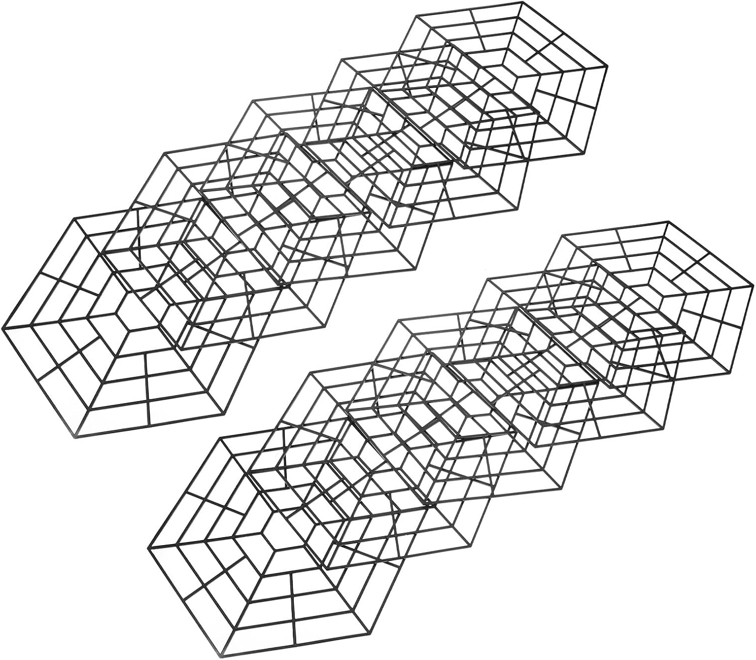 15pcs Hexagon Plastic Fish Pond Netting Cover for Outdoor Small Ponds Fish Guard Netting Protection